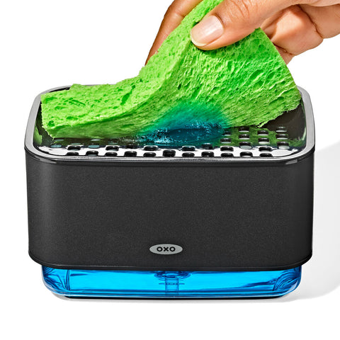 OXO スポンジホルダー(ソープディスペンサー付) マットブラック