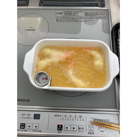 富士ホーロー角型天ぷら鍋　ホワイト